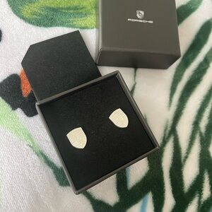 Porsche Design Silver Crest Earrings